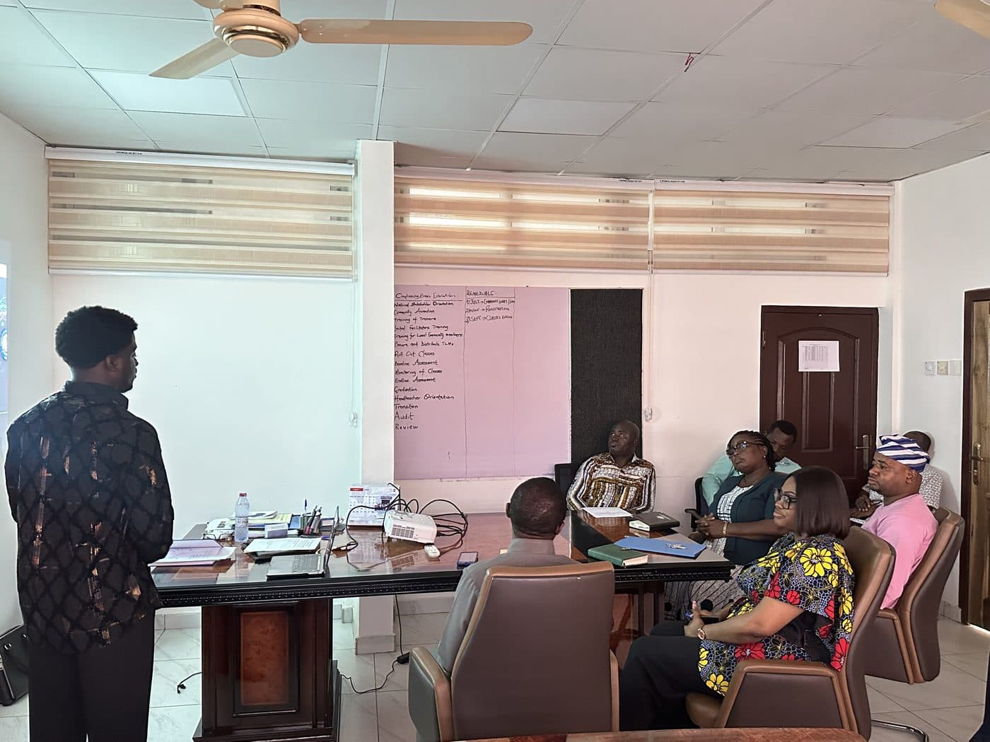Skairo team presenting to partners
